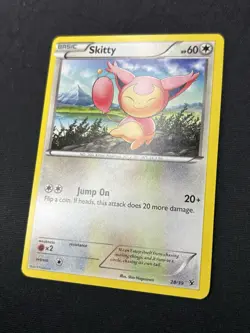Skitty 28/39 - XY Kalos Starter Set Pokemon Card - LP - Image 2