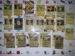 Pikachu Collection! Shadowless Red Check Plus 23 Other Vintage Pokemon Cards NM - Image 1