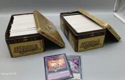 Yu-Gi-Oh! Shonen Jump Trading Cards Two Tins Full LOT. NOT GONE THRU. - Image 1