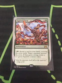 MTG Magic The Gathering Squirrel Farm UN Land Commander - Image 1