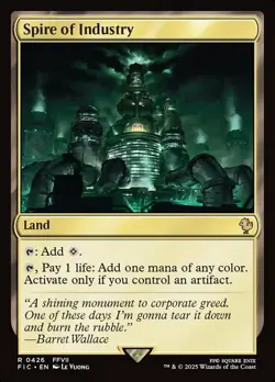 Spire of Industry Light Play, English Magic the Gathering MTG Commander: Final F - Image 1