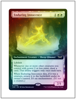 1x Enduring Innocence, Extended Art Foil, Magic MTG NM - Image 1