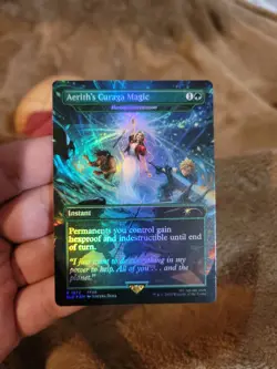 Aerith's Curaga Magic (FOIL) Unplayed NM MTG Final Fantasy Secret Lair Grimoire - Image 1