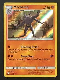 Pokemon TCG Machamp 13/18 Holo Rare Detective Pikachu NM - Image 1