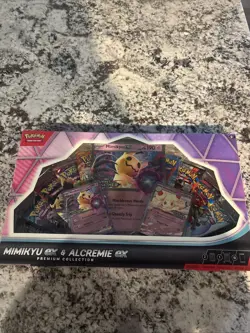 Pokemon Mimikyu ex & Alcremie ex Premium Collection Box 10 packs! New SEALED - Image 1