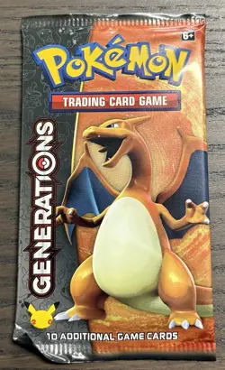 Pokemon TCG Factory Sealed Generations Booster Pack Charizard Art - Image 1
