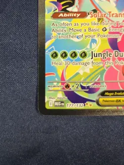 2025 Pokemon Mega Evolutions Base Set #177 Mega Venusaur EX Near Mint Ungraded - Image 4
