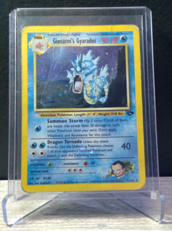 🌊 Giovanni’s Gyarados 5/132 Gym Challenge Holo Rare Pokemon TCG MP/HP - Image 1