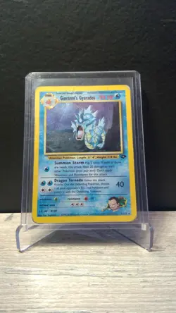 🌊 Giovanni’s Gyarados 5/132 Gym Challenge Holo Rare Pokemon TCG MP/HP - Image 2