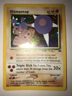 Pokemon TCG - Hitmontop - 3/75 - Holo - Neo Discovery Unlimited LP - Image 1
