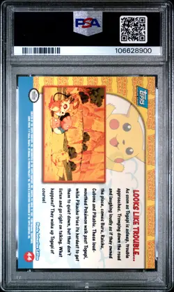 PSA 10 - Looks Like Trouble #44 1999 TOPPS Movie Edition - Pokemon - Image 2