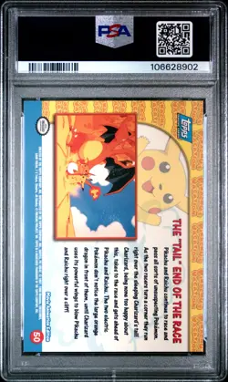 PSA 10 - Charizard Tail End of Race #50 1999 TOPPS Movie Edition - Pokemon - Image 2