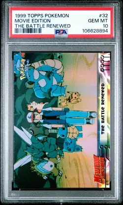 PSA 10 - Battle Renewed #32 1999 TOPPS Movie Edition - Pokemon - Image 1