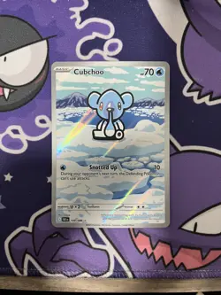 Cubchoo 109/086 Black Bolt Illustration Rare Pokemon TCG - Image 1
