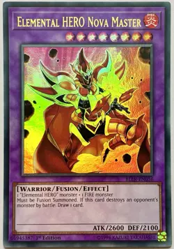 BLLR-EN056 Elemental Hero Nova Master - Ultra Rare 1st Ed Near Mint YuGiOh - Image 1