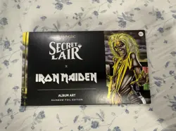 MTG SECRET LAIR X IRON MAIDEN: ALBUM ART Rainbow Foil **SEALED** - Image 1
