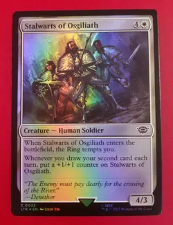 1x Stalwarts of Osgiliath (0033) | FOIL | LTR: Tales of Middle-Earth | MTG Magic - Image 1
