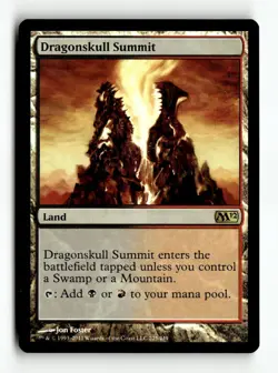 MTG | Dragonskull Summit | M12 | Foil | Moderately Played | English - Image 1