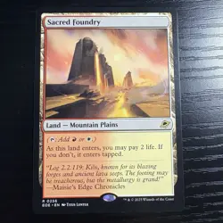 Sacred Foundry Rare Regular MTG Edge Of Eternities #256 NM - Image 1