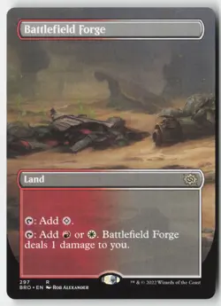 MTG - Battlefield Forge (Borderless) R The Brothers' War 297 LP-NM - Image 1
