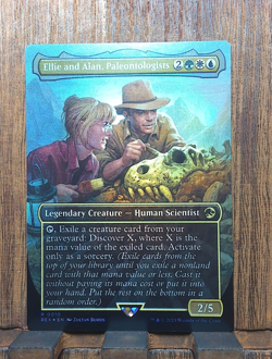 Ellie and Alan, Paleontologists (Borderless FOIL) Jurassic World. LCI Near Mint - Image 2