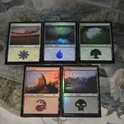 MTG Secret Lair Phyrexia | Mark Poole Foil Lands Set ▪ 5 - Image 1