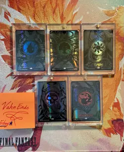 Magic The Gathering Secret Lair Venom Mana Lands Raised Foil Set of 5 🌈 ⛰ - Image 1