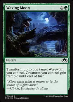 MTG Waxing Moon - Foil, Eldritch Moon, Lightly Played, English - Image 1