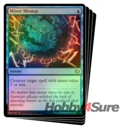 Foil Minor Misstep X4 M/NM Magic: The Gathering MTG Phyrexia: All Will Be One - Image 1