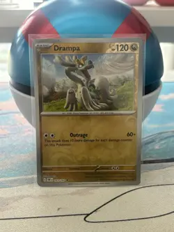 Drampa 161/197 Scarlet & Violet Obsidian Flames Pokemon Reverse Holo NM - Image 1