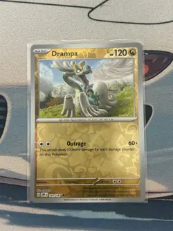 Drampa 161/197 Scarlet & Violet Obsidian Flames Pokemon Reverse Holo NM - Image 2