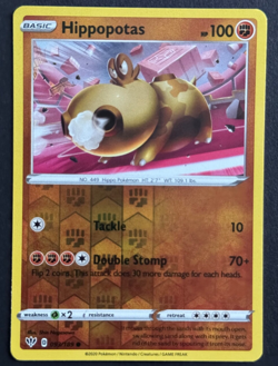 Hippopotas - 93/189 - Darkness Ablaze - Reverse Holo - Pokemon TCG - NM - Image 1
