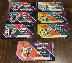 Lot of 7 Sealed Pokemon Play Series Packs - Series Two x3 and More - Image 1
