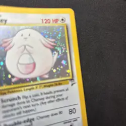 Pokemon TCG Base Set 2 Chansey 3/130 Vintage Holo NM with swirl! - Image 2