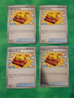 Pokemon TCG Playset - 4x Fighting Gong 116/132 - Mega Evolution - NM - Image 1