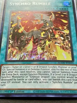3x Synchro Rumble | AGOV-EN060 | Super Rares | LP | 1st Edition | YuGiOh! - Image 4