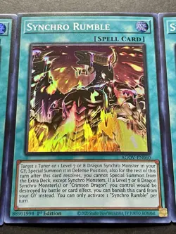 3x Synchro Rumble | AGOV-EN060 | Super Rares | LP | 1st Edition | YuGiOh! - Image 5