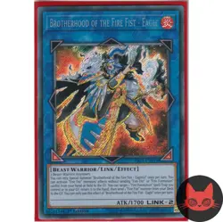 Yugioh Brotherhood of the Fire Fist - Eagle FIGA-EN016 Secret Rare 1st Ed NM - Image 1