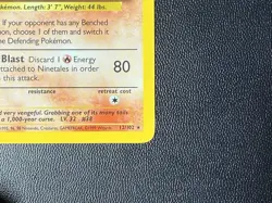 Pokemon TCG Ninetales Base Set Holo Unlimited Rare Card 12/102 - Image 4
