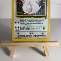 Pokemon TCG Chansey Base Set Holo Unlimited Rare Card 3/102 Vintage WOTC - Image 4