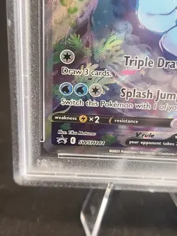 Vaporeon v SWSH181 Black Star Promo Holo Card Pokemon TCG PSA 9 Mint Graded - Image 4