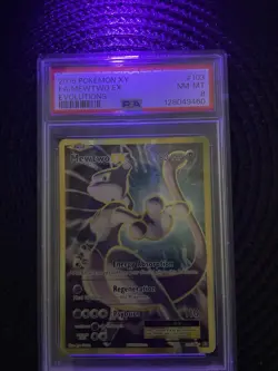 Pokemon XY Evolutions 2016 Mewtwo EX Full Art Card 103/108 PSA 8 Graded - Image 3