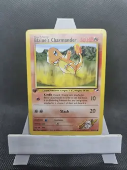 Blaine's Charmander - 61/132 - Gym Heroes 1st Edition - Pokemon Card WOTC - LP - Image 1