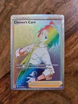 Pokemon TCG Cheren's Care Brilliant Stars Holo Card 177/172 Secret Rare - Image 1