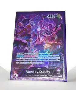 Collectible Monkey.D.Luffy OP09-061 Leader 2nd Anniversary Set Promo Card Holo - Image 3