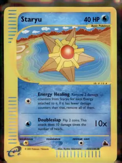 Pokemon Card - Staryu Skyridge 103/144 Common Reverse Holo NM - Image 1