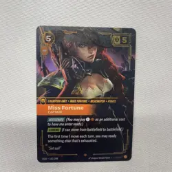 2025 League of Legends Riftbound English Miss Fortune 162/298 Holo card - Image 1