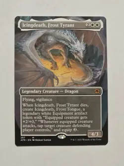 Icingdeath, Frost Tyrant - Showcase - D&D Forgotten Realms - Near Mint - MTG - Image 1