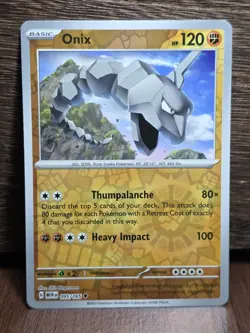 2023 Pokemon 151 Violet Scarlet Onix Reverse Holo 95 /165 English TCG NM - Image 1