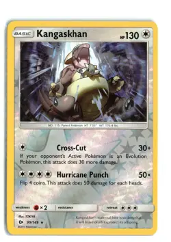 Pokemon Sun and Moon Base Kangaskhan Rare Reverse Holo 99/149 NM - Image 1